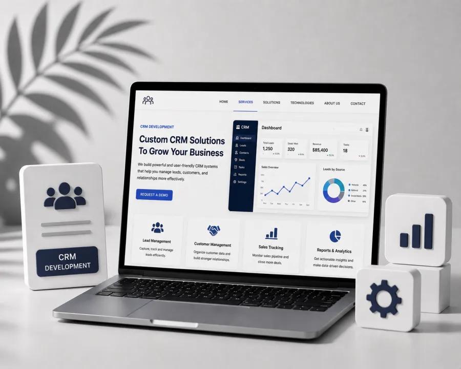 Custom CRM systems to manage customers effectively.