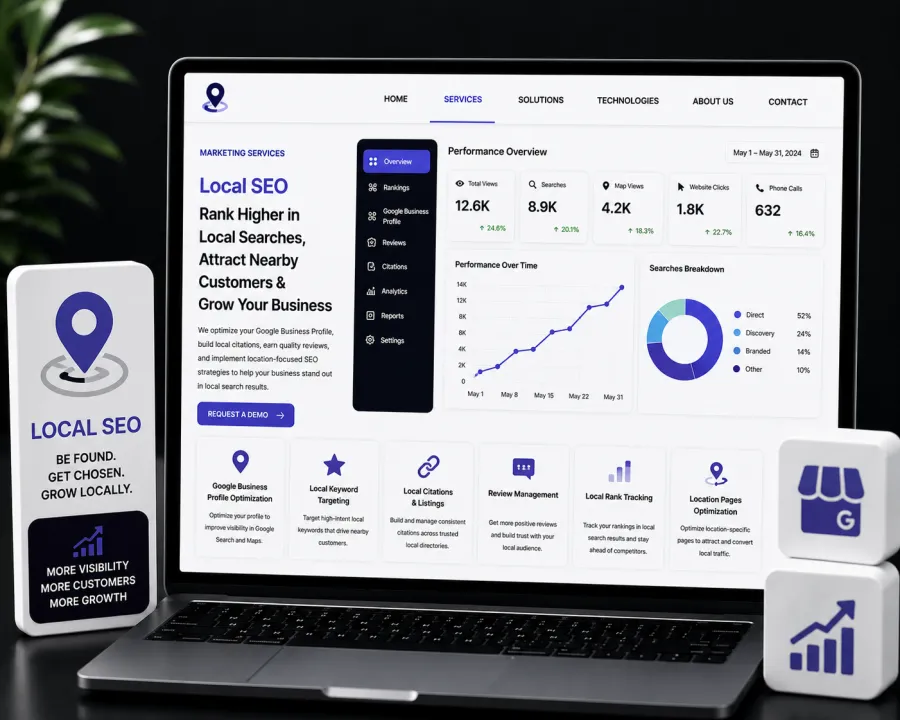 Improve visibility in local search results.